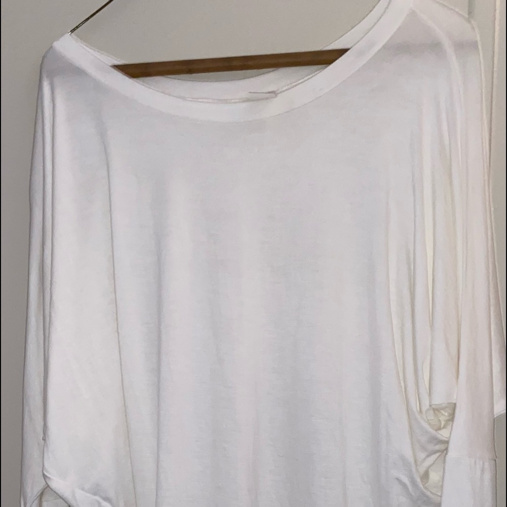 Double U Bat-Winged Blouse, Long Sleeve